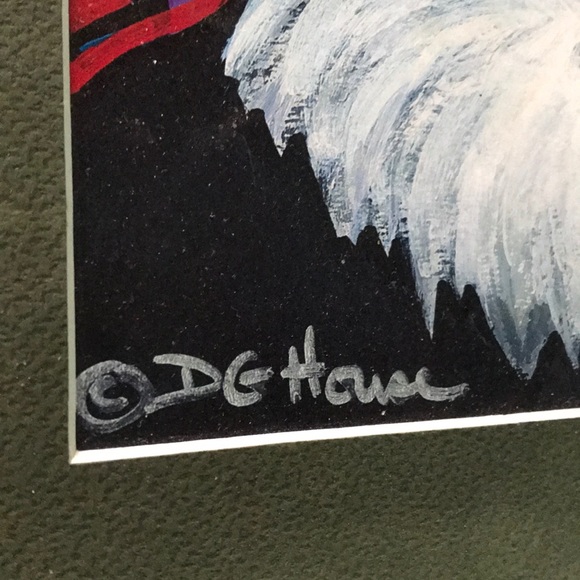 DG House Signed Numbered Eagle Print 8x10” Matted - Picture 3 of 8